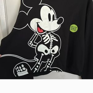 Mickey Mouse Disney Skeleton Glow In Dark Hoodie